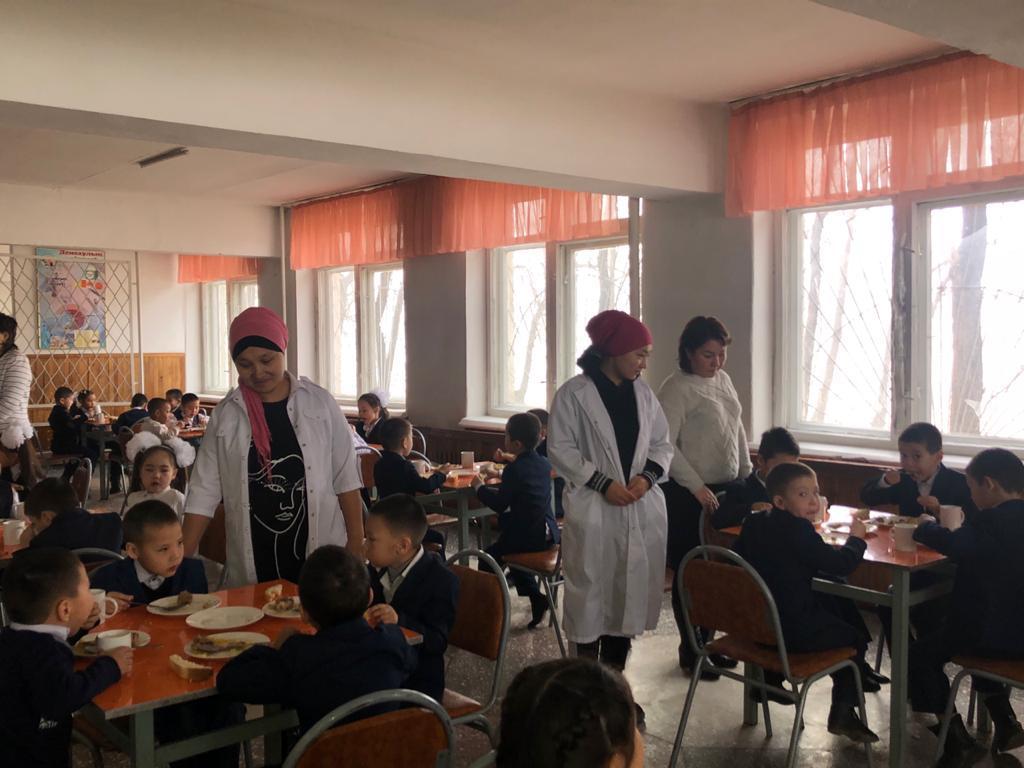 Сакен Сейфуллин атындағы шағын орталықты орта мектебі бойынша "Мектеп асханасы" республикалық акциясын барысында өткізілген іс-шара